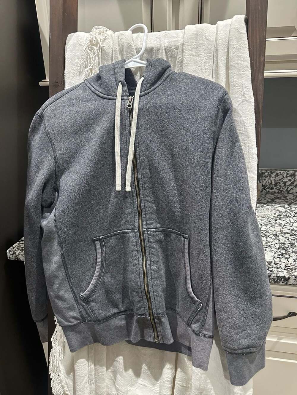 Sonoma Goods For Life Zip Up Hoodie Size M Gray Fleece Lined